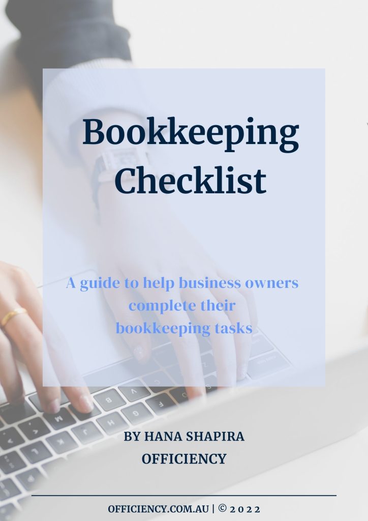 Bookkeeping checklist for sole traders