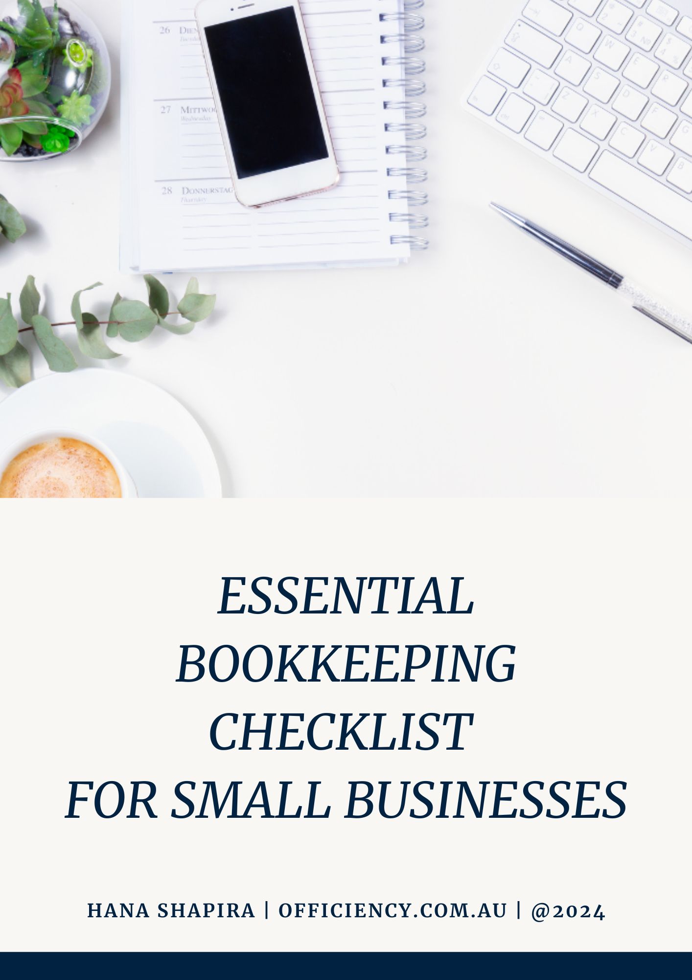 Bookkeeping Checklist, Small Businesses, sole trader, officiency